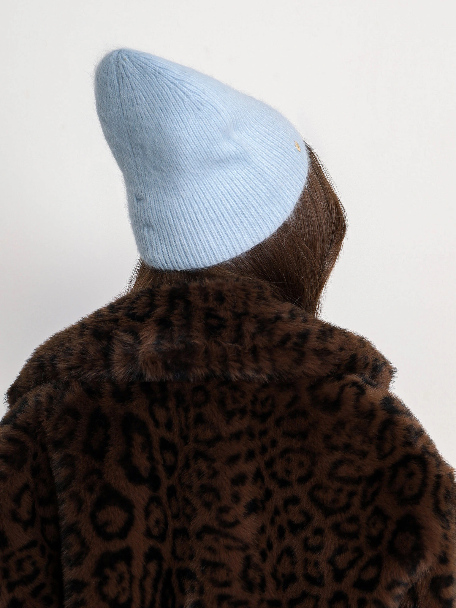 Шапка-бини двойная со стразами в ассортименте